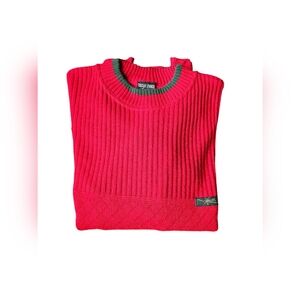 Vintage Jacky Peer GR 54 Men's Knitted Sweater Red